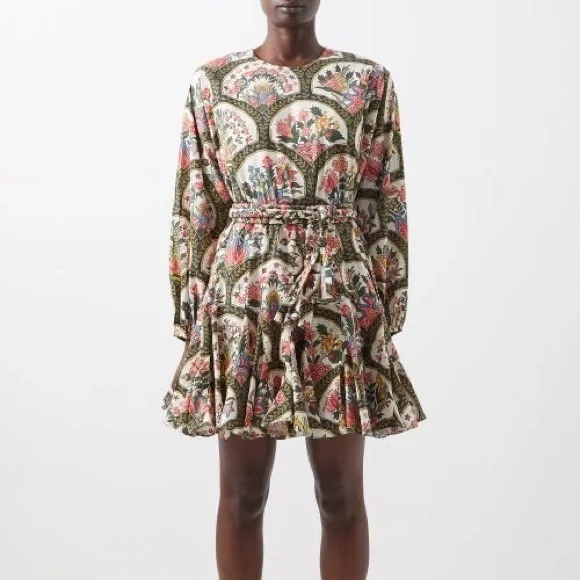 rhode fall dress Floral Square Neck Dress main image 1